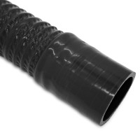Шланг силиконовый гофрированный (L-400 мм) Ø30 мм (черный)