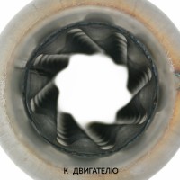 Пламегаситель стронгер «FOR» круглый, жаброобразный диффузор, длина 400 мм, труба Ø51 мм (алюминизированная сталь)