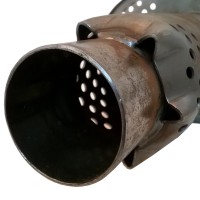 Глушитель «belais» тихий, вход Ø63 мм - выход Ø63 мм, овал 145*220 мм, длина 450 мм (нержавеющая сталь)