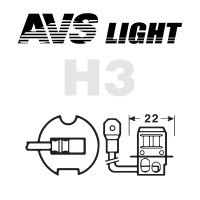 Лампы галогенные «AVS ATLAS» H3 (55W)